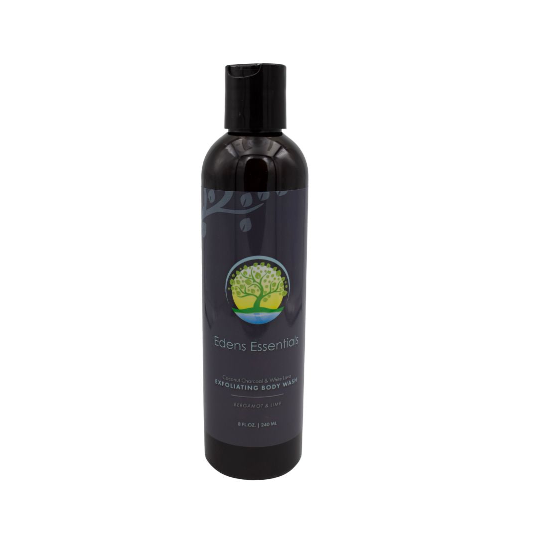 Edens Coconut Charcoal and White Lava Exfoliating Body Wash