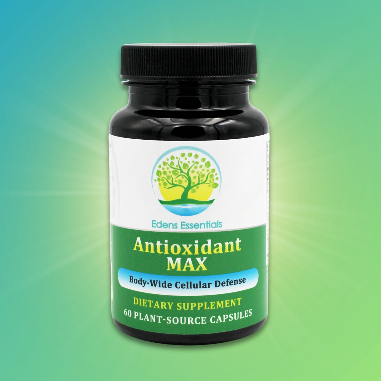 Edens Antioxidant Max, featuring algae-sourced astaxanthin, a potent carotenoid antioxidant supporting cardiovascular health, skin and eye health.