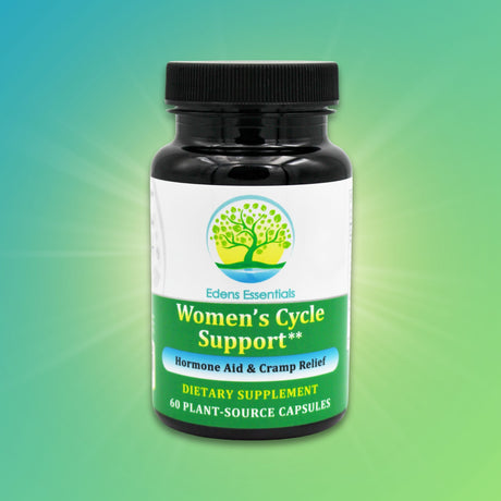 Women's Cycle Support, featuring a botanical formula with DIM for hormone balance and healthy estrogen metabolism